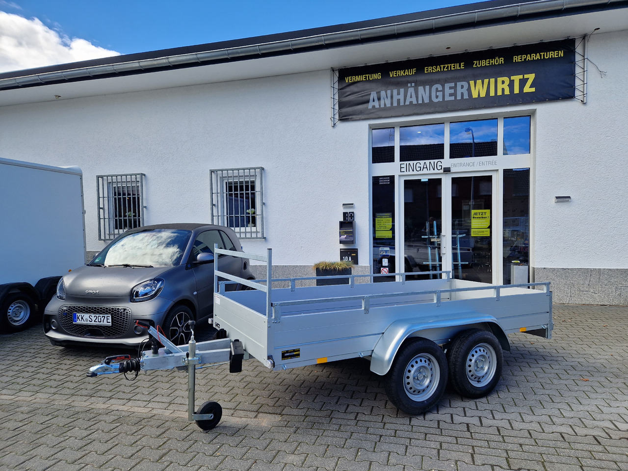 GTT 2000 R 301x126 Aluliner Reling H Gestell 2000kg AKTION - Remorque plateau: photos 2 GTT 2000 R 301x126 Aluliner Reling H Gestell 2000kg AKTION - Remorque plateau: photos 2