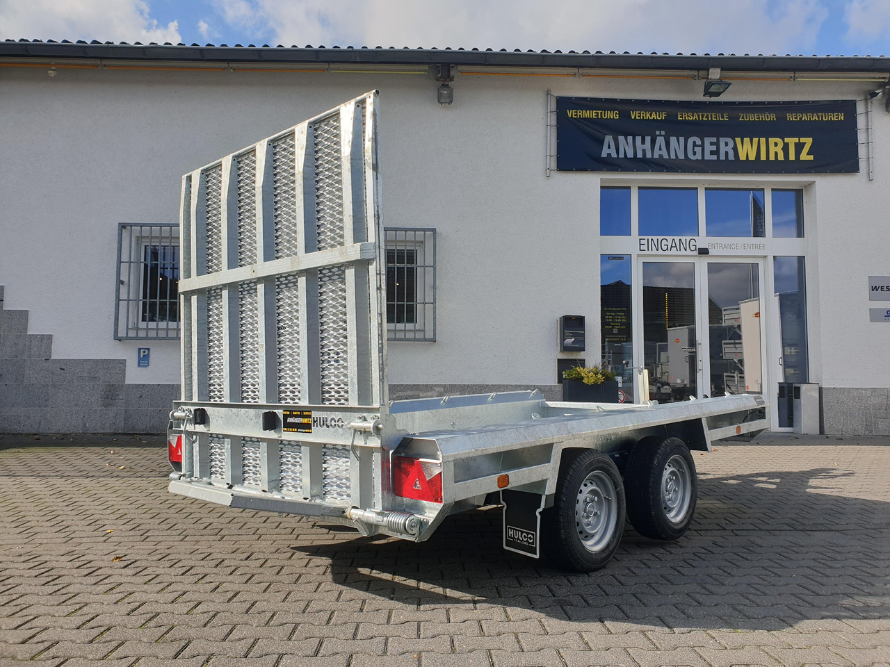HULCO TERRAX Aluboden 294x150x27cm Heckrampe 150cm (M) 3500kg - Remorque porte engin: photos 5 HULCO TERRAX Aluboden 294x150x27cm Heckrampe 150cm (M) 3500kg - Remorque porte engin: photos 5