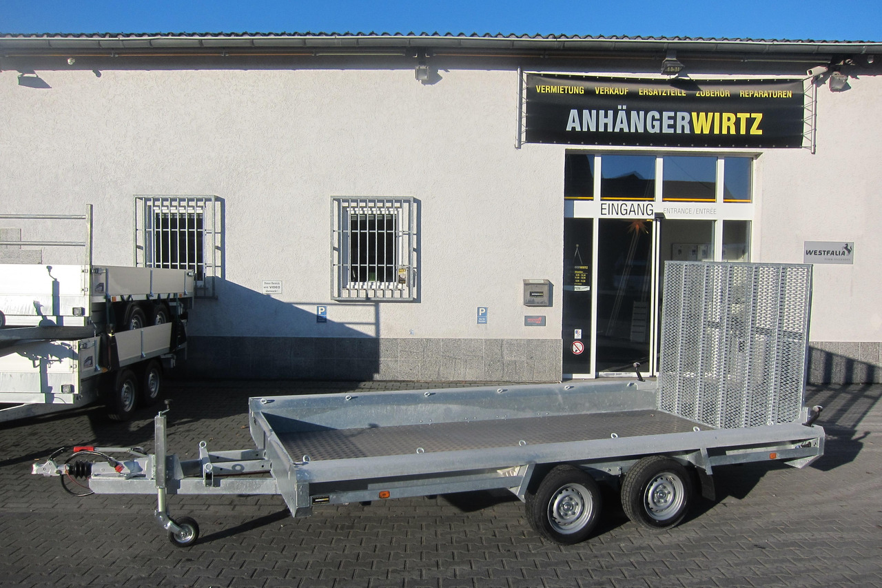HULCO TERRAX Aluboden 394x180x27cm Heckrampe 150cm (XL) 3500kg - Remorque porte engin: photos 1 HULCO TERRAX Aluboden 394x180x27cm Heckrampe 150cm (XL) 3500kg - Remorque porte engin: photos 1