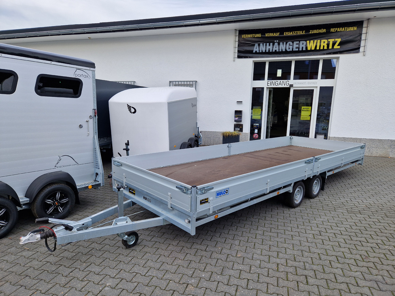 MEDAX 2-3500 611x223x30cm extrabreit niedrig Fahrwerk 12" (XXXL) 3500kg - Remorque plateau: photos 1 MEDAX 2-3500 611x223x30cm extrabreit niedrig Fahrwerk 12" (XXXL) 3500kg - Remorque plateau: photos 1
