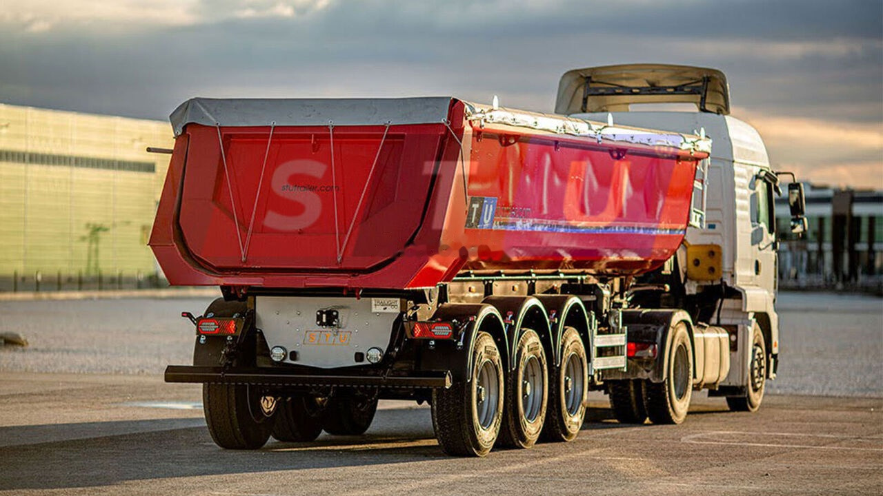 STU 3 AXLE TIPPER TRAILER / 3 ESSİEUX REMORQUE BENNE - Semi-remorque benne: photos 1 STU 3 AXLE TIPPER TRAILER / 3 ESSİEUX REMORQUE BENNE - Semi-remorque benne: photos 1