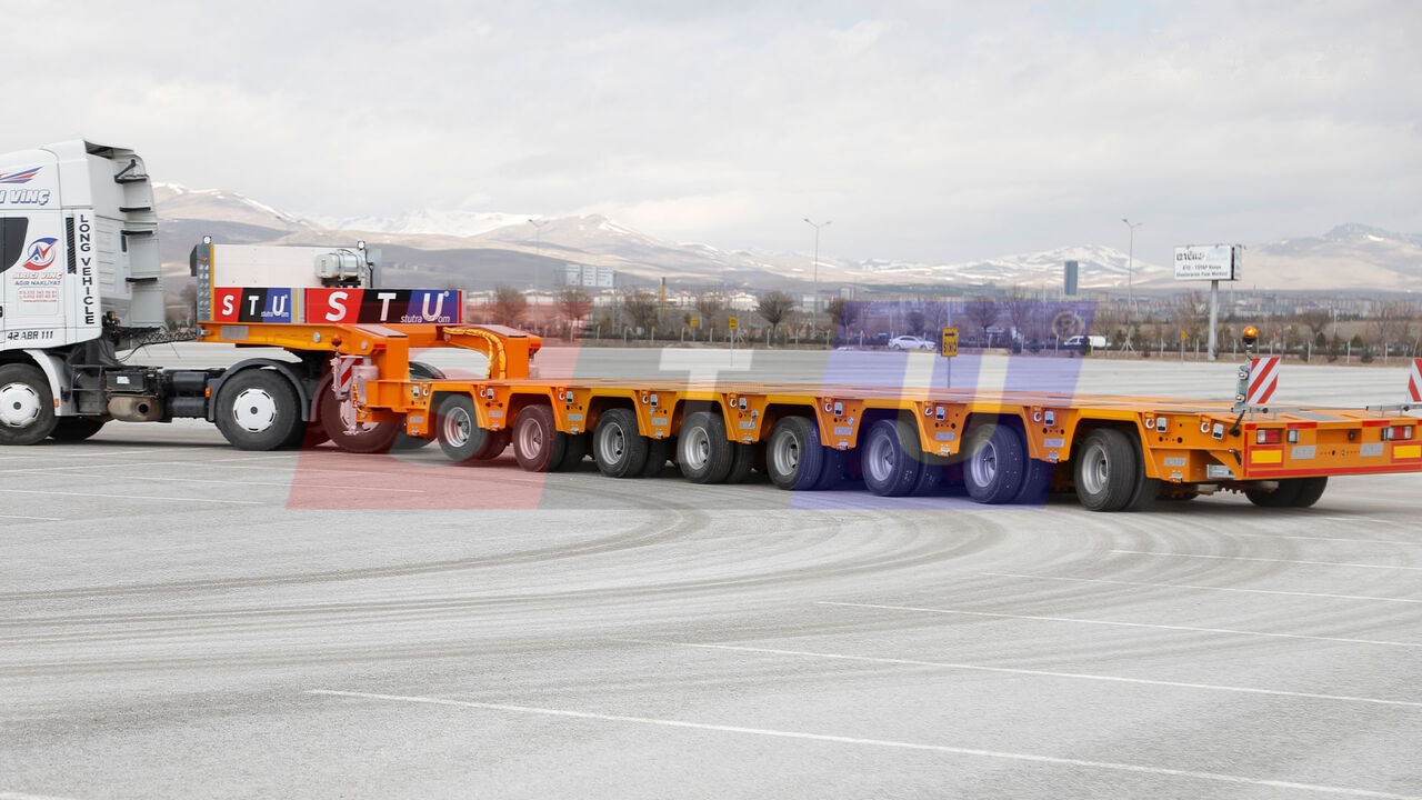 STU 8 AXLE LOWBED- HYDRAULIC STEERING AXLES / 8 ESSİEUX SURBAISSES-E - Semi-remorque surbaissé: photos 1 STU 8 AXLE LOWBED- HYDRAULIC STEERING AXLES / 8 ESSİEUX SURBAISSES-E - Semi-remorque surbaissé: photos 1