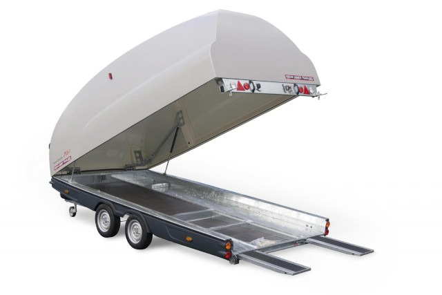 Brian James Race Shuttle 2, 300-1011, 4300 x 1950 mm, 2,6 to. - Remorque porte-voitures: photos 1 Brian James Race Shuttle 2, 300-1011, 4300 x 1950 mm, 2,6 to. - Remorque porte-voitures: photos 1