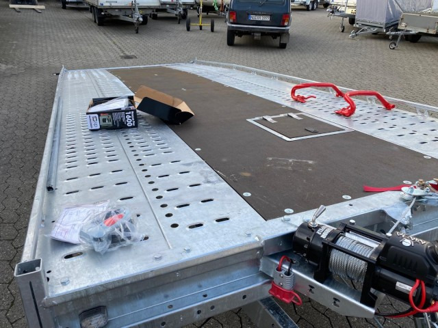Brian James T6 Transporter, 230-6553, 5500 x 2220 mm, 3,5 to. kippbar mit Auffahrrampe - Remorque porte-voitures: photos 4 Brian James T6 Transporter, 230-6553, 5500 x 2220 mm, 3,5 to. kippbar mit Auffahrrampe - Remorque porte-voitures: photos 4