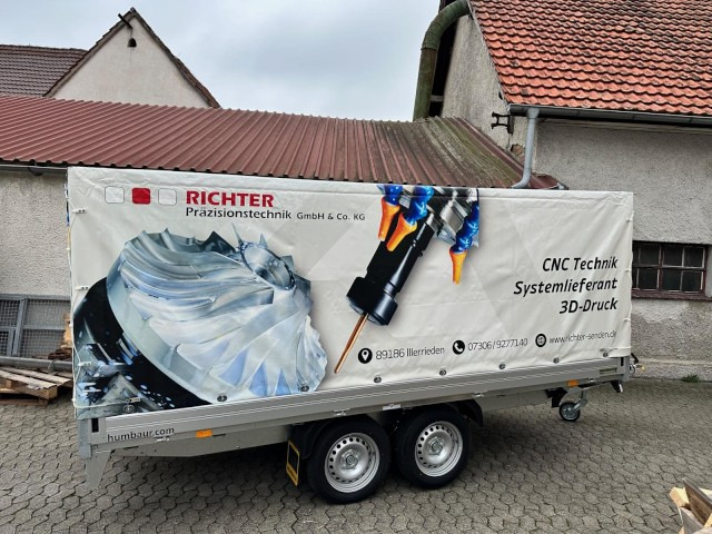 Humbaur HT 253118 Hochlader 2,5 to. mit Hochplane 200 cm, Digitaldruck - Remorque voiture: photos 3 Humbaur HT 253118 Hochlader 2,5 to. mit Hochplane 200 cm, Digitaldruck - Remorque voiture: photos 3