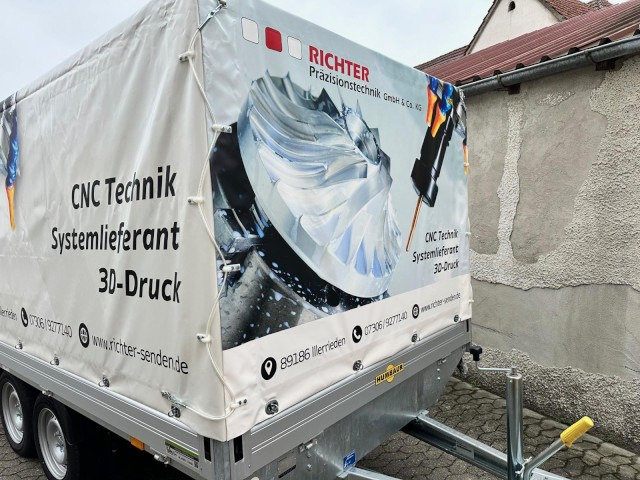 Humbaur HT 253118 Hochlader 2,5 to. mit Hochplane 200 cm, Digitaldruck - Remorque voiture: photos 2 Humbaur HT 253118 Hochlader 2,5 to. mit Hochplane 200 cm, Digitaldruck - Remorque voiture: photos 2