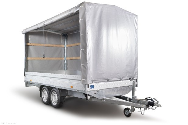 Humbaur HT 254118 Hochlader mit Plane 4100x1850x350mm - Remorque voiture: photos 5 Humbaur HT 254118 Hochlader mit Plane 4100x1850x350mm - Remorque voiture: photos 5