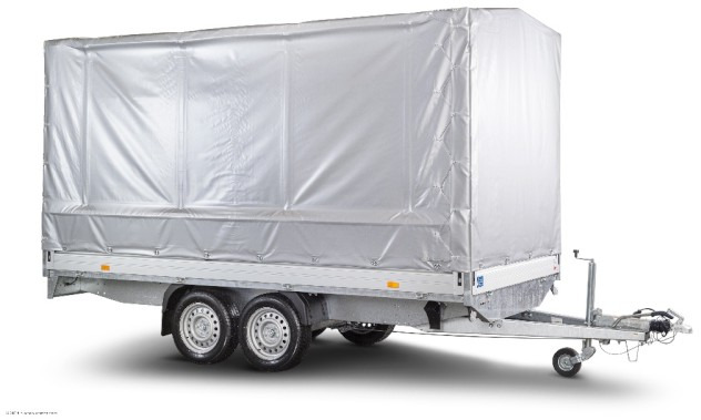 Humbaur HT 254118 Hochlader mit Plane 4100x1850x350mm - Remorque voiture: photos 1 Humbaur HT 254118 Hochlader mit Plane 4100x1850x350mm - Remorque voiture: photos 1