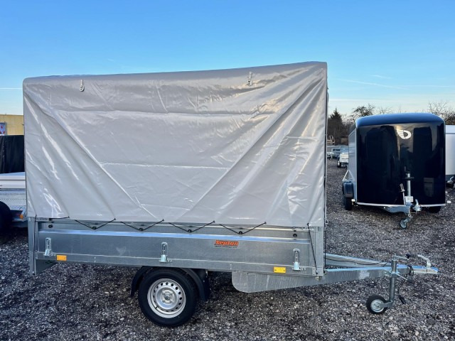 Neptun GN124, N7-263 KPS, 750 kg 2630 x 1450 x 400 mm, mit Hochplane 160 cm - Remorque voiture: photos 3 Neptun GN124, N7-263 KPS, 750 kg 2630 x 1450 x 400 mm, mit Hochplane 160 cm - Remorque voiture: photos 3