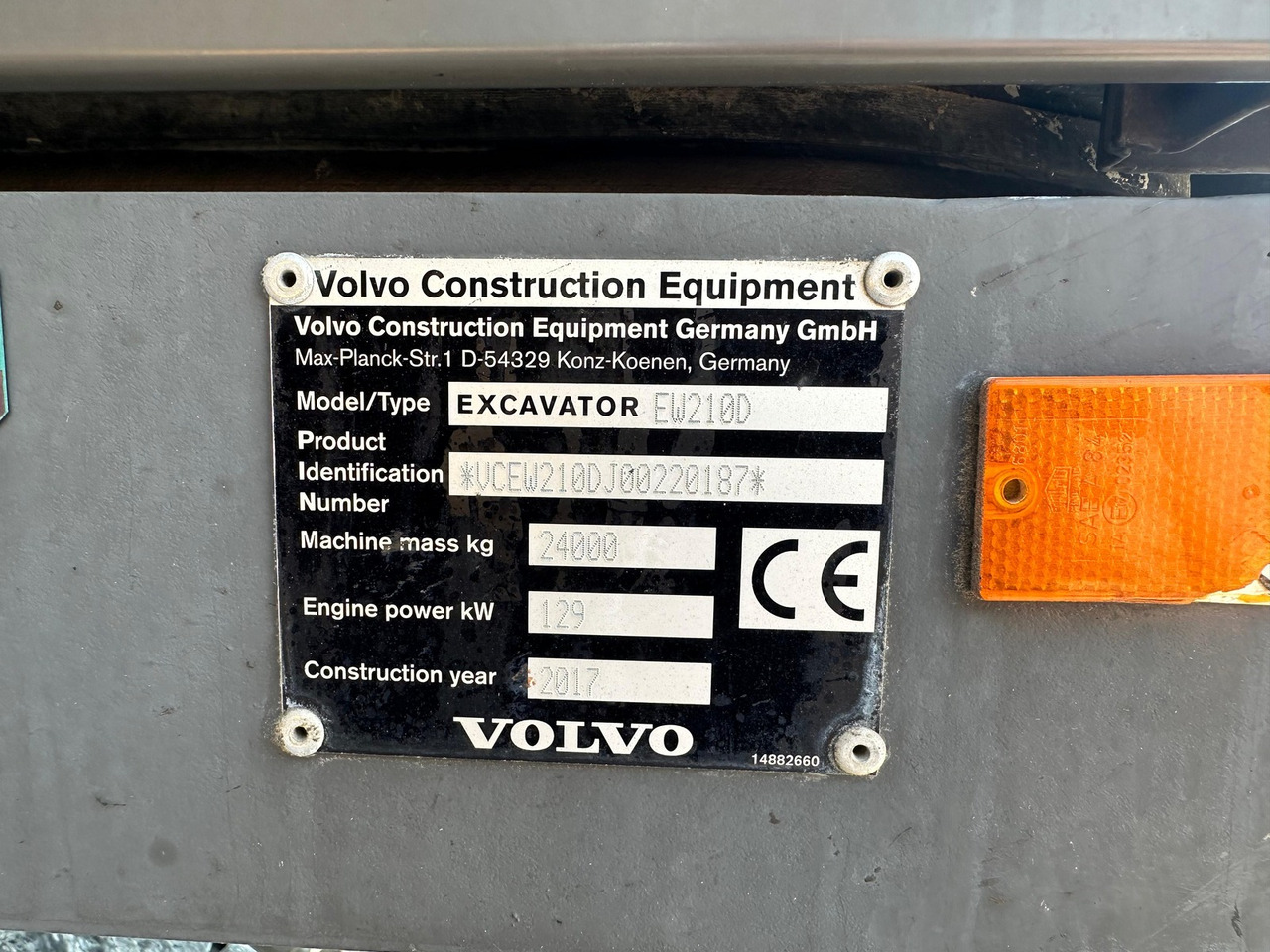 VOLVO EW 210 D 24t Greifer - Pelle: photos 5 VOLVO EW 210 D 24t Greifer - Pelle: photos 5