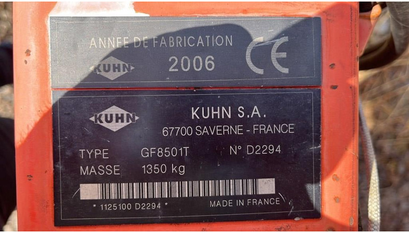 Kuhn GF 8501 T - Faneuse: photos 5 Kuhn GF 8501 T - Faneuse: photos 5