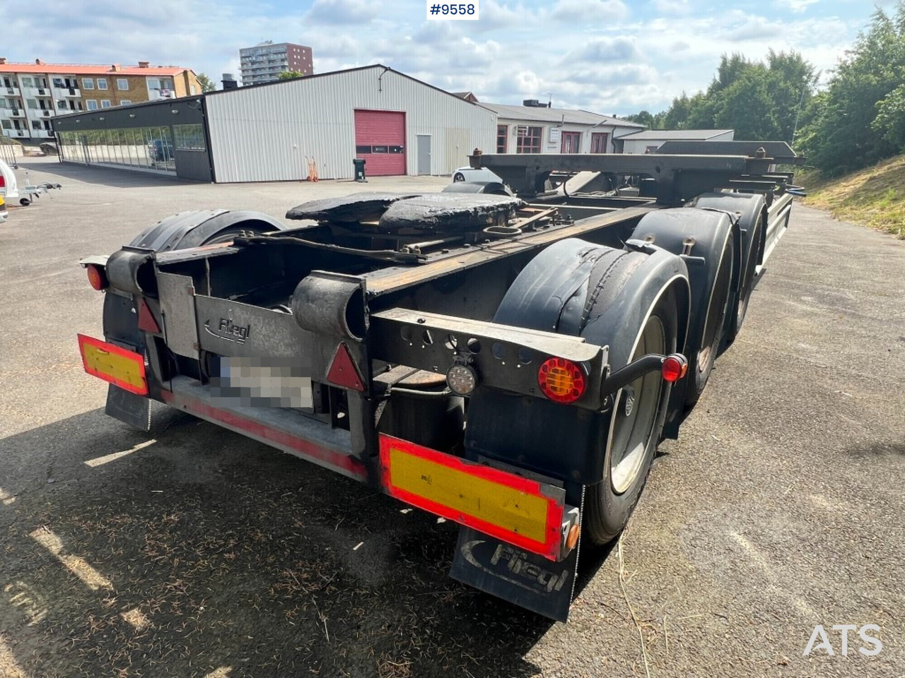 Container link - trailer Fliegl SDS 420 - Remorque porte-conteneur/ Caisse mobile: photos 3 Container link - trailer Fliegl SDS 420 - Remorque porte-conteneur/ Caisse mobile: photos 3