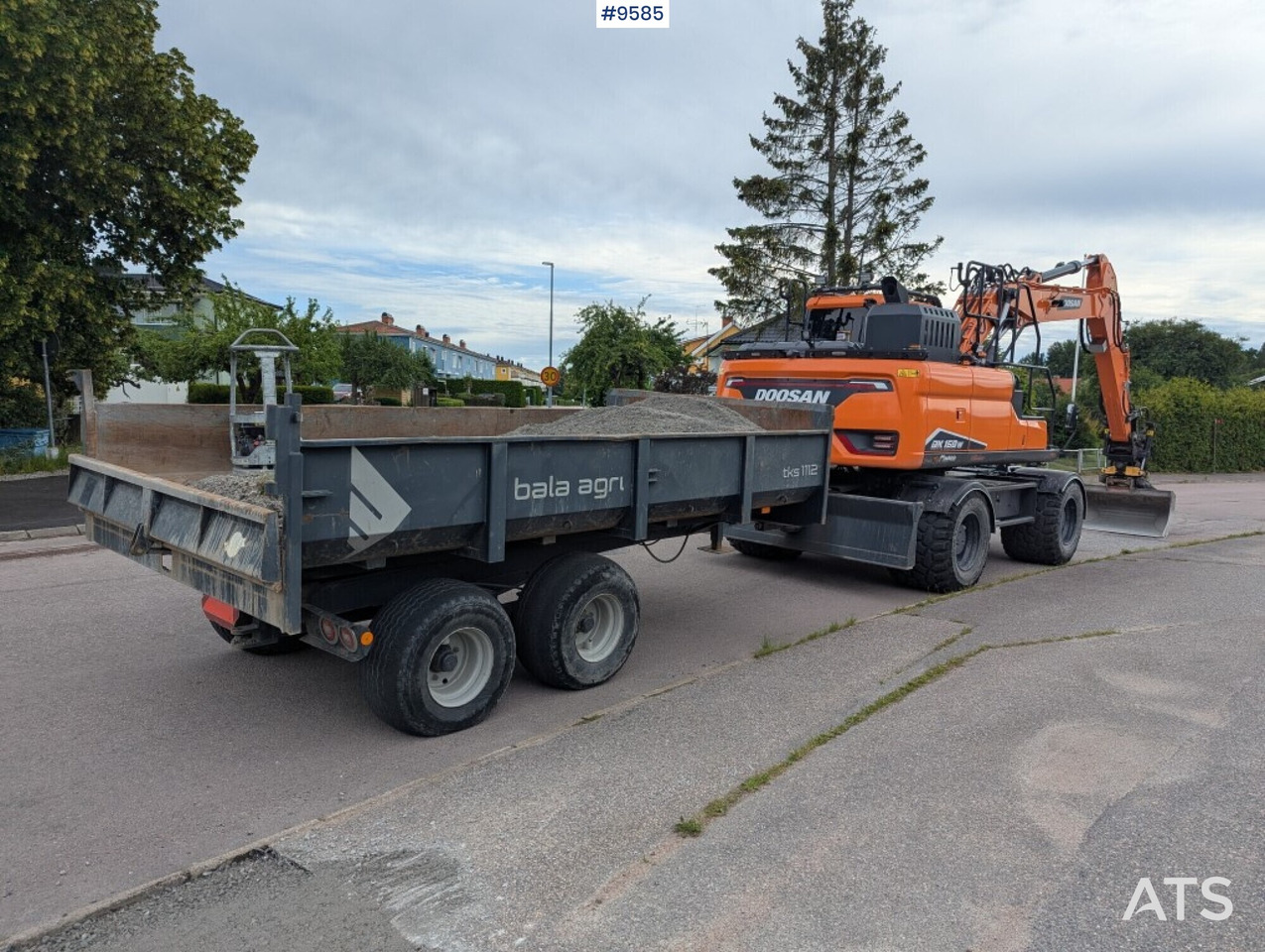 Pelle sur pneus Excavator Doosan DX160W-7 with tipper (SEE VIDEO): photos 7