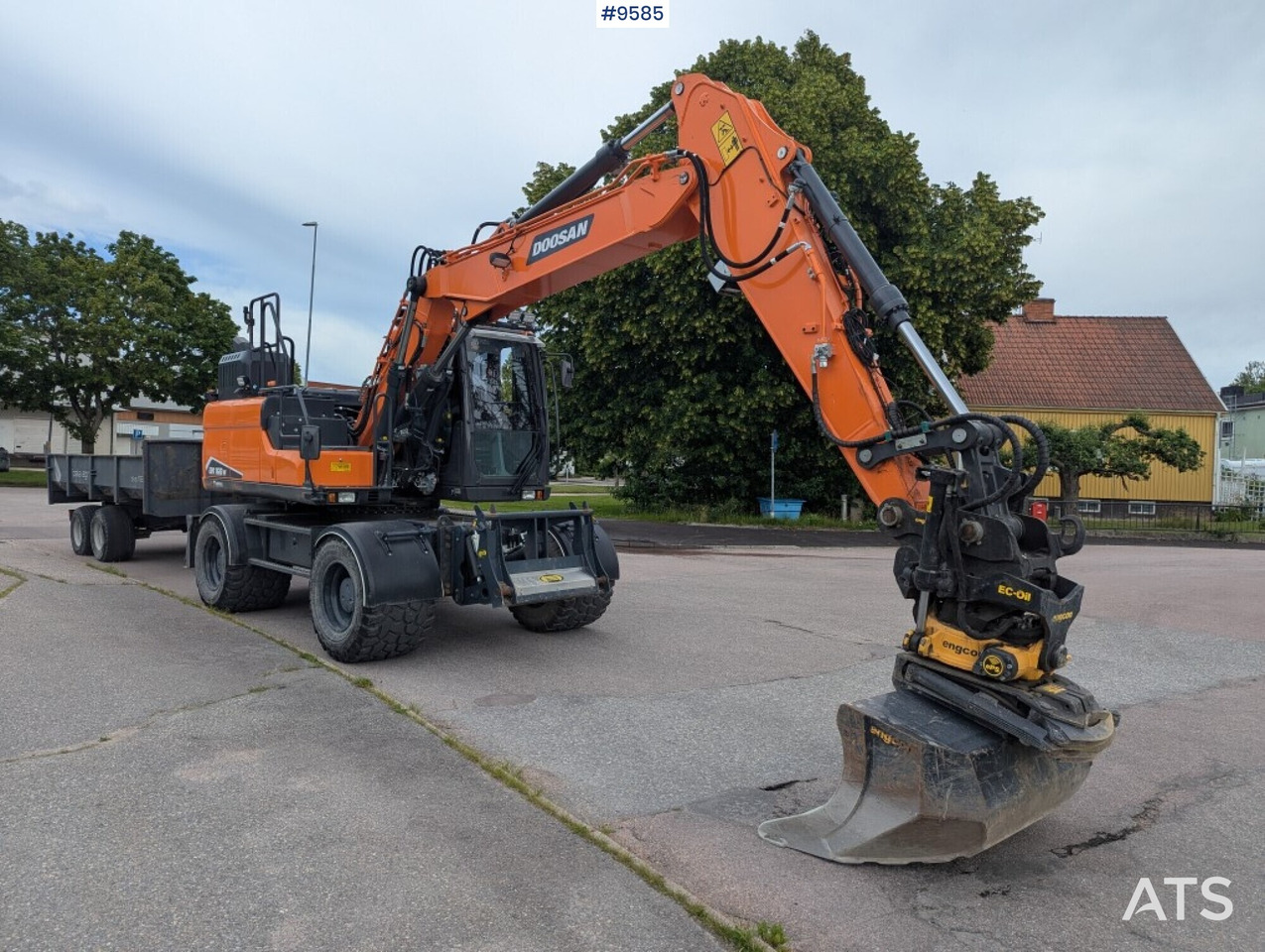 Pelle sur pneus Excavator Doosan DX160W-7 with tipper (SEE VIDEO): photos 9