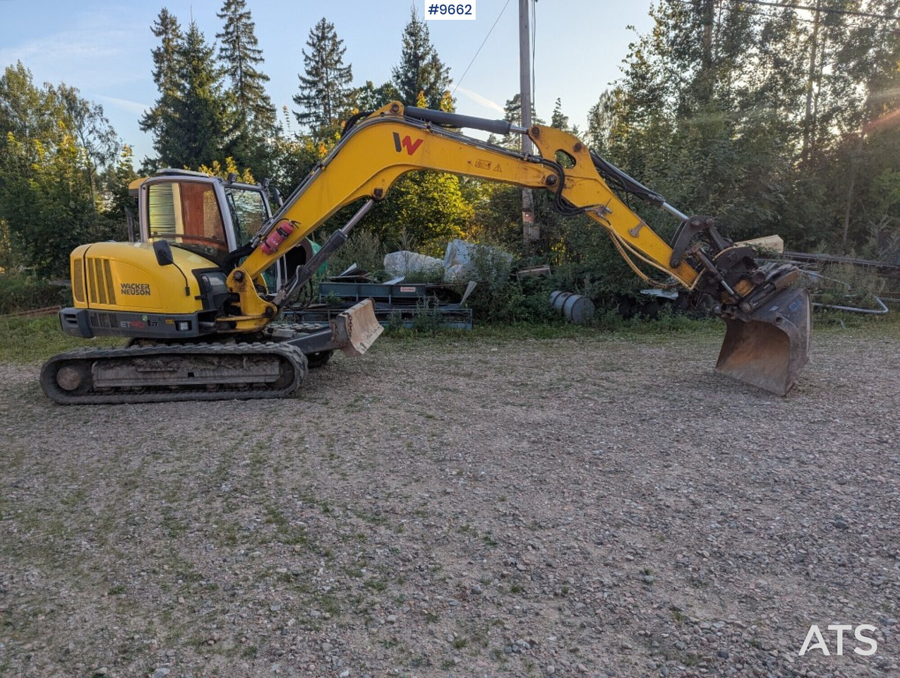 Excavator Wacker Neuson ET90, Tiltrotator, buckets (Video) - Pelle sur chenille: photos 1 Excavator Wacker Neuson ET90, Tiltrotator, buckets (Video) - Pelle sur chenille: photos 1