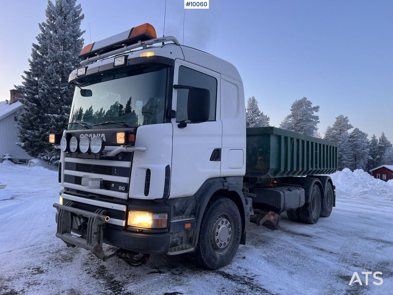 SCANIA R164 Tipper truck with plow equipment (VIDEO) - Camion benne: photos 1 SCANIA R164 Tipper truck with plow equipment (VIDEO) - Camion benne: photos 1