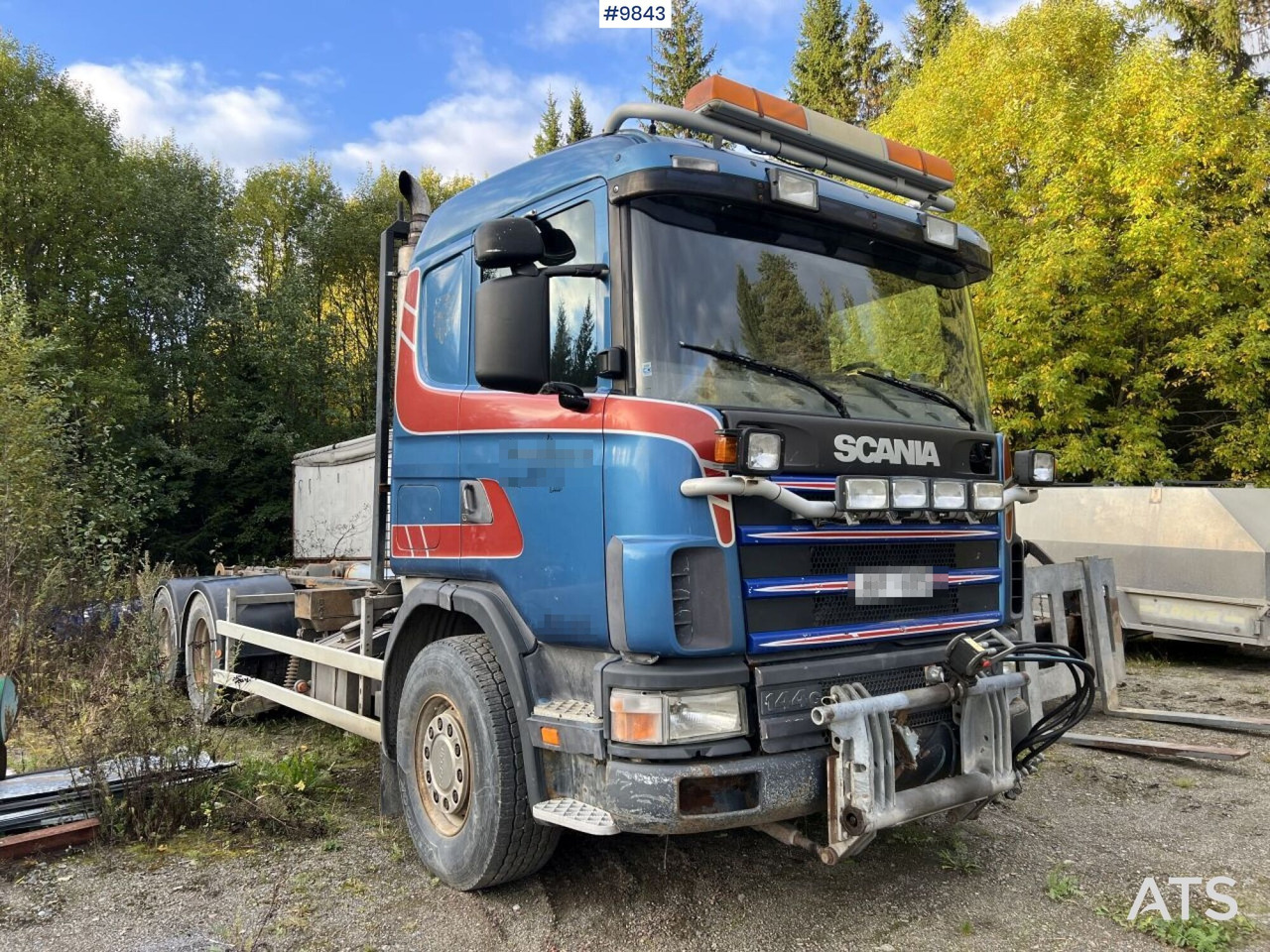 Scania R144 Hook Truck with plow equipment - Camion ampliroll: photos 2 Scania R144 Hook Truck with plow equipment - Camion ampliroll: photos 2