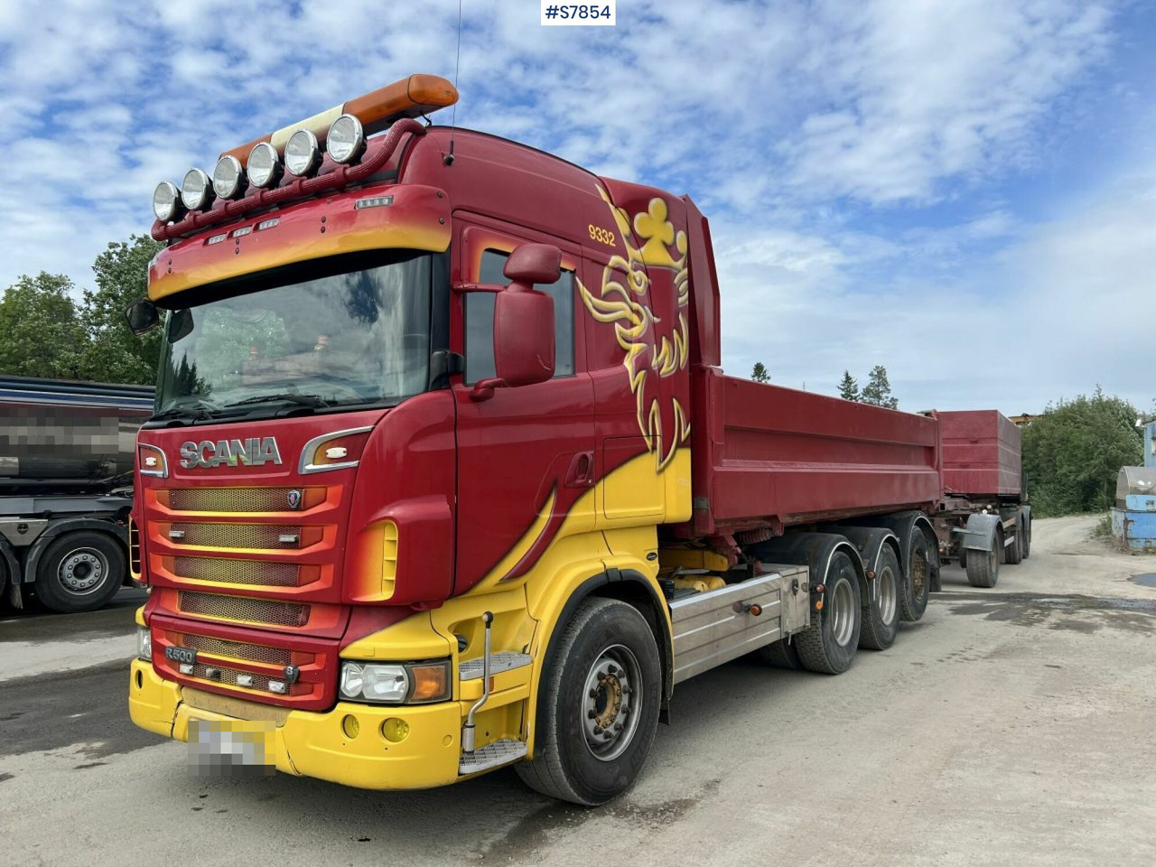 Tipper Truck Scania R500 with side tipper and ORY T 10 Tipper trailer en leasing occasion Tipper Truck Scania R500 with side tipper and ORY T 10 Tipper trailer: photos 15