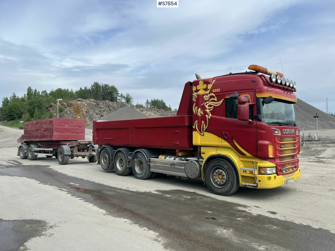 Tipper Truck Scania R500 with side tipper and ORY T 10 Tipper trailer en leasing occasion Tipper Truck Scania R500 with side tipper and ORY T 10 Tipper trailer: photos 7