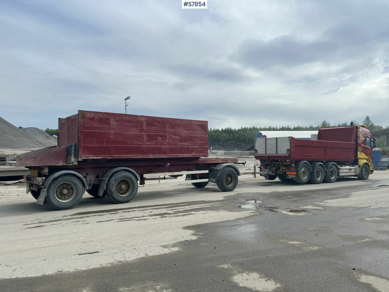 Tipper Truck Scania R500 with side tipper and ORY T 10 Tipper trailer en leasing occasion Tipper Truck Scania R500 with side tipper and ORY T 10 Tipper trailer: photos 9
