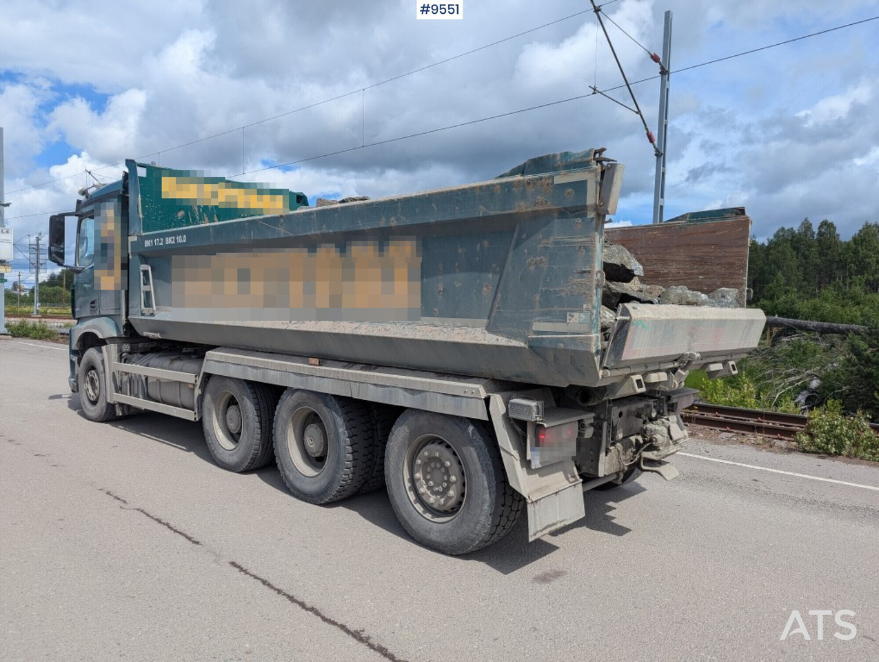 Tipper truck Mercedes Benz Arocs 3253 with Zetterberg flatbed - Camion benne: photos 4 Tipper truck Mercedes Benz Arocs 3253 with Zetterberg flatbed - Camion benne: photos 4