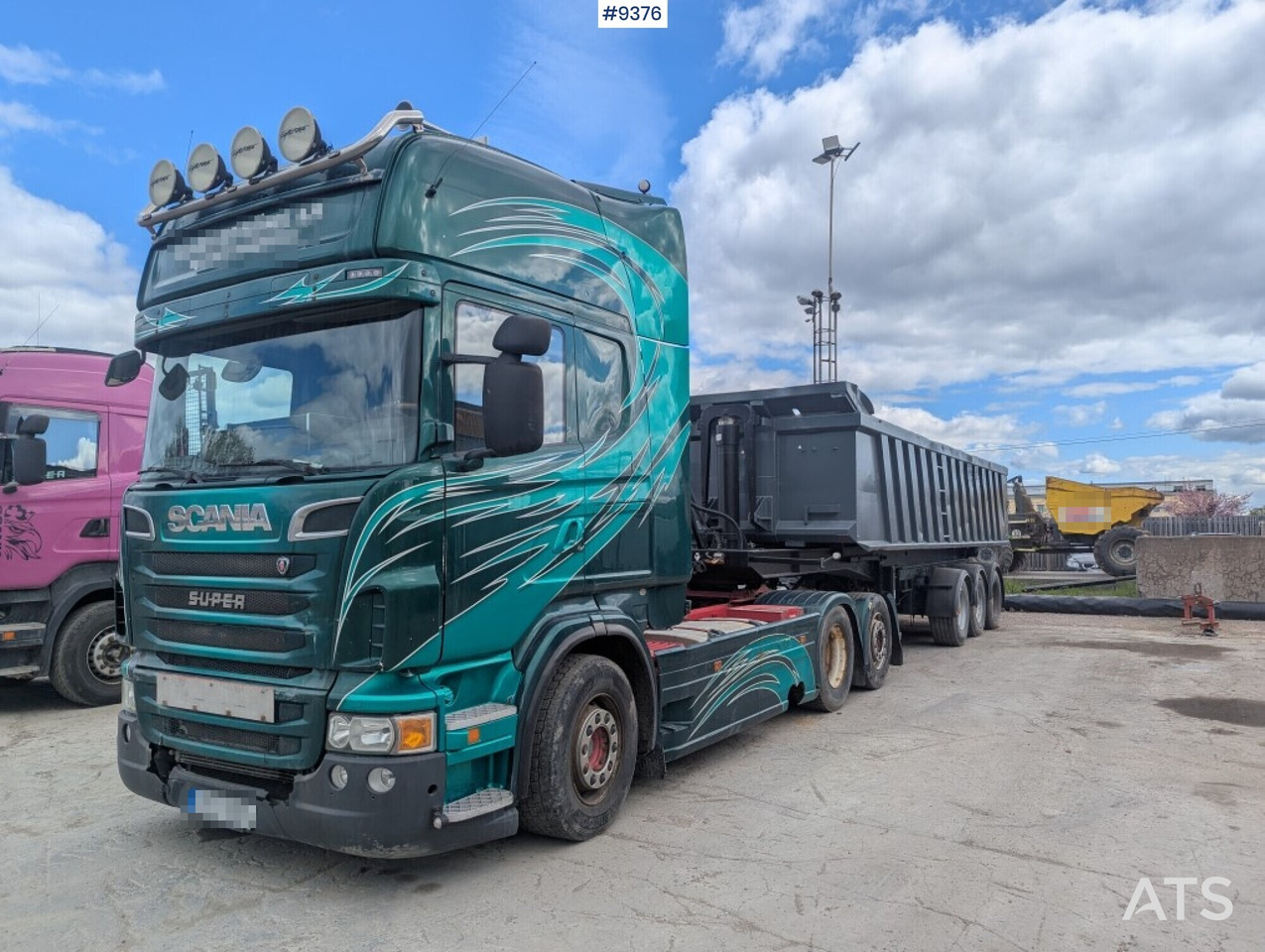 Truck unit Scania R730 V8 6X2 with RKP tipping trailer (VIDEO) - Tracteur routier: photos 1 Truck unit Scania R730 V8 6X2 with RKP tipping trailer (VIDEO) - Tracteur routier: photos 1