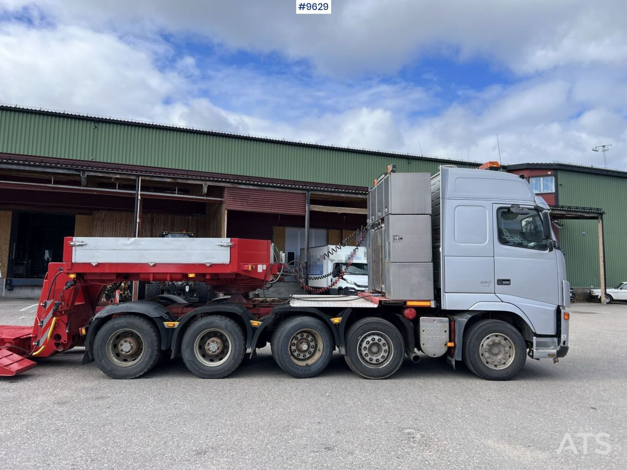 Tracteur routier, Semi-remorque surbaissé Volvo FH16 5-axle tractor unit, GOLDHOFER STZ-VL 4-41/80 trailer: photos 9