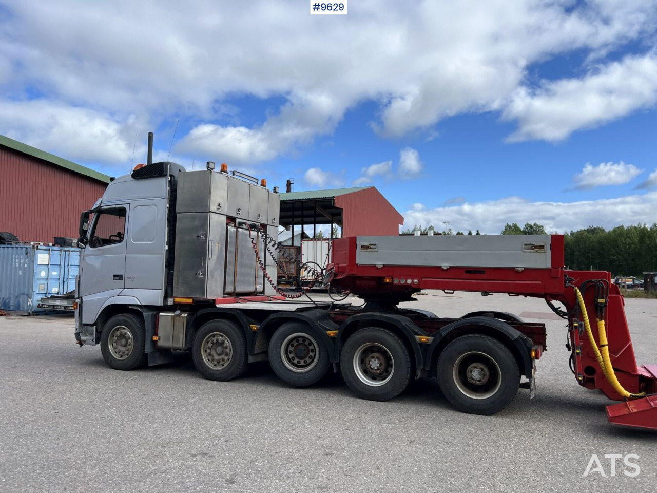 Tracteur routier, Semi-remorque surbaissé Volvo FH16 5-axle tractor unit, GOLDHOFER STZ-VL 4-41/80 trailer: photos 7