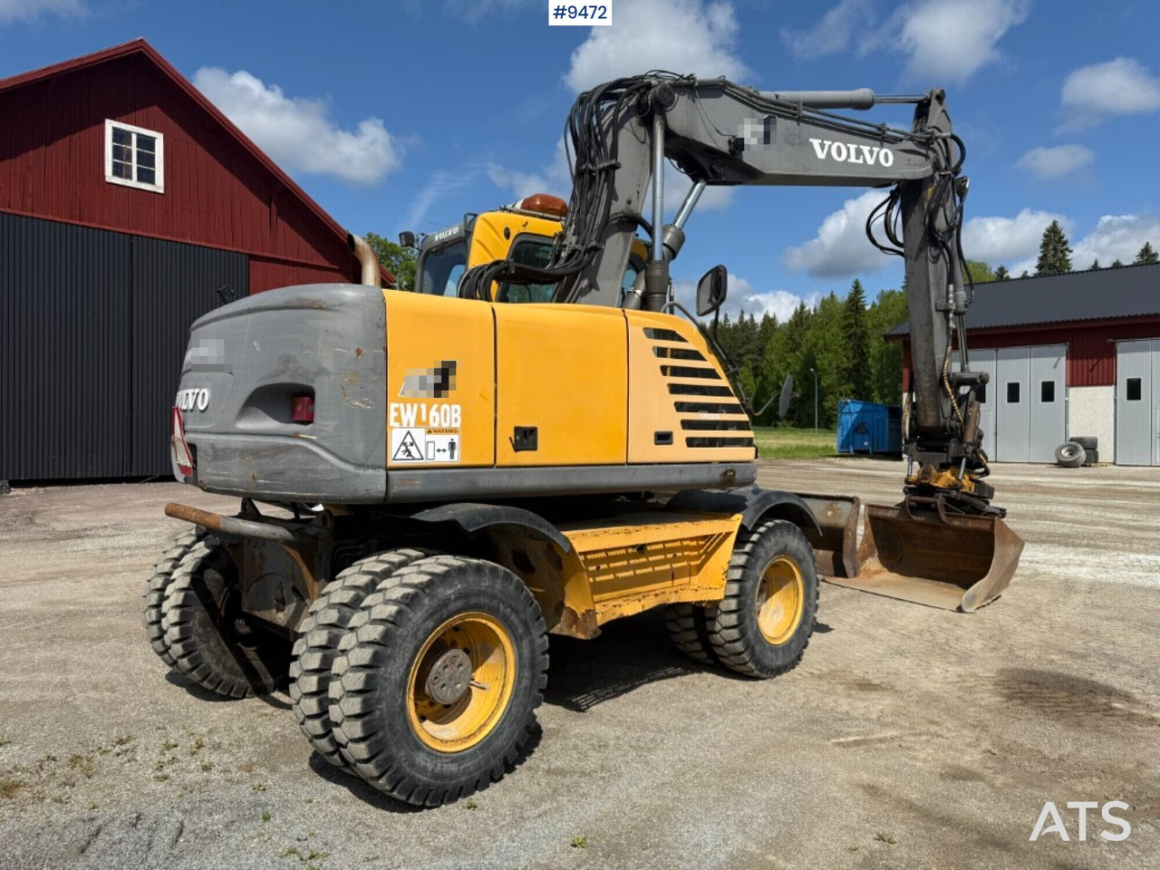 Wheel excavator Volvo EW160B, Tiltrotator - Pelle sur pneus: photos 3 Wheel excavator Volvo EW160B, Tiltrotator - Pelle sur pneus: photos 3