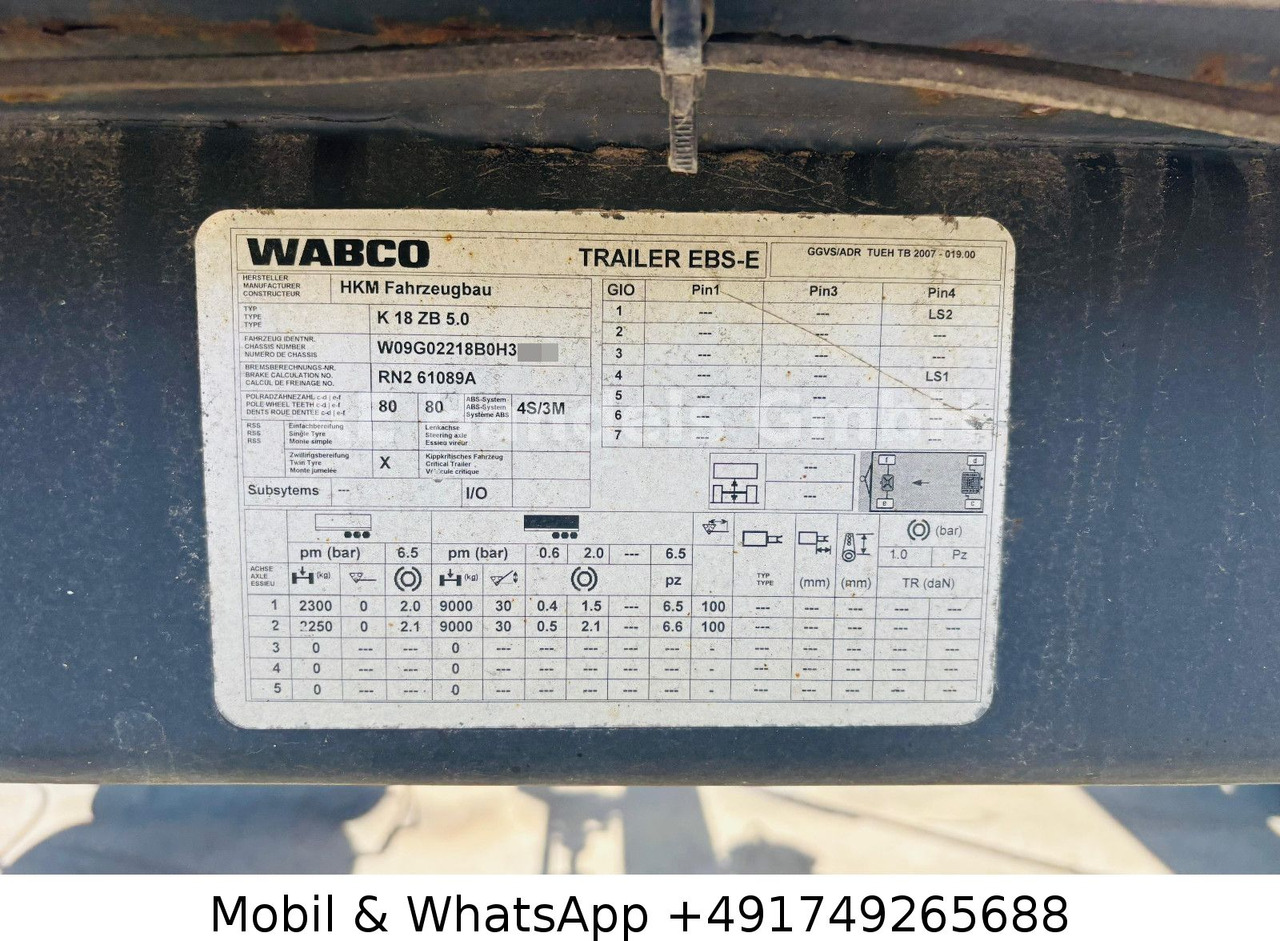 Remorque ampliroll/ Multibenne HKM K18 ZB 5,0 Combo Absetz-Abroll Drehschemel: photos 11 Remorque ampliroll/ Multibenne HKM K18 ZB 5,0 Combo Absetz-Abroll Drehschemel: photos 11