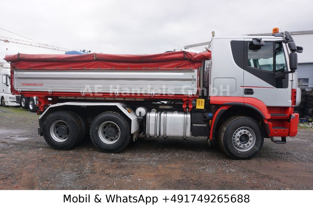 Camion benne Iveco Trakker 500 BL 6x4 *Retarder/11m³/Wechselkipper: photos 7