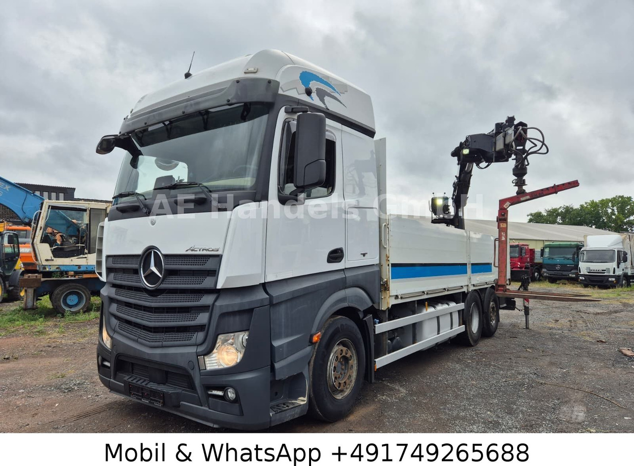 Mercedes-Benz Actros IV 2645 L LL 6x2 *Retarder/Hiab-177K-Pro - Camion plateau, Camion grue: photos 1 Mercedes-Benz Actros IV 2645 L LL 6x2 *Retarder/Hiab-177K-Pro - Camion plateau, Camion grue: photos 1