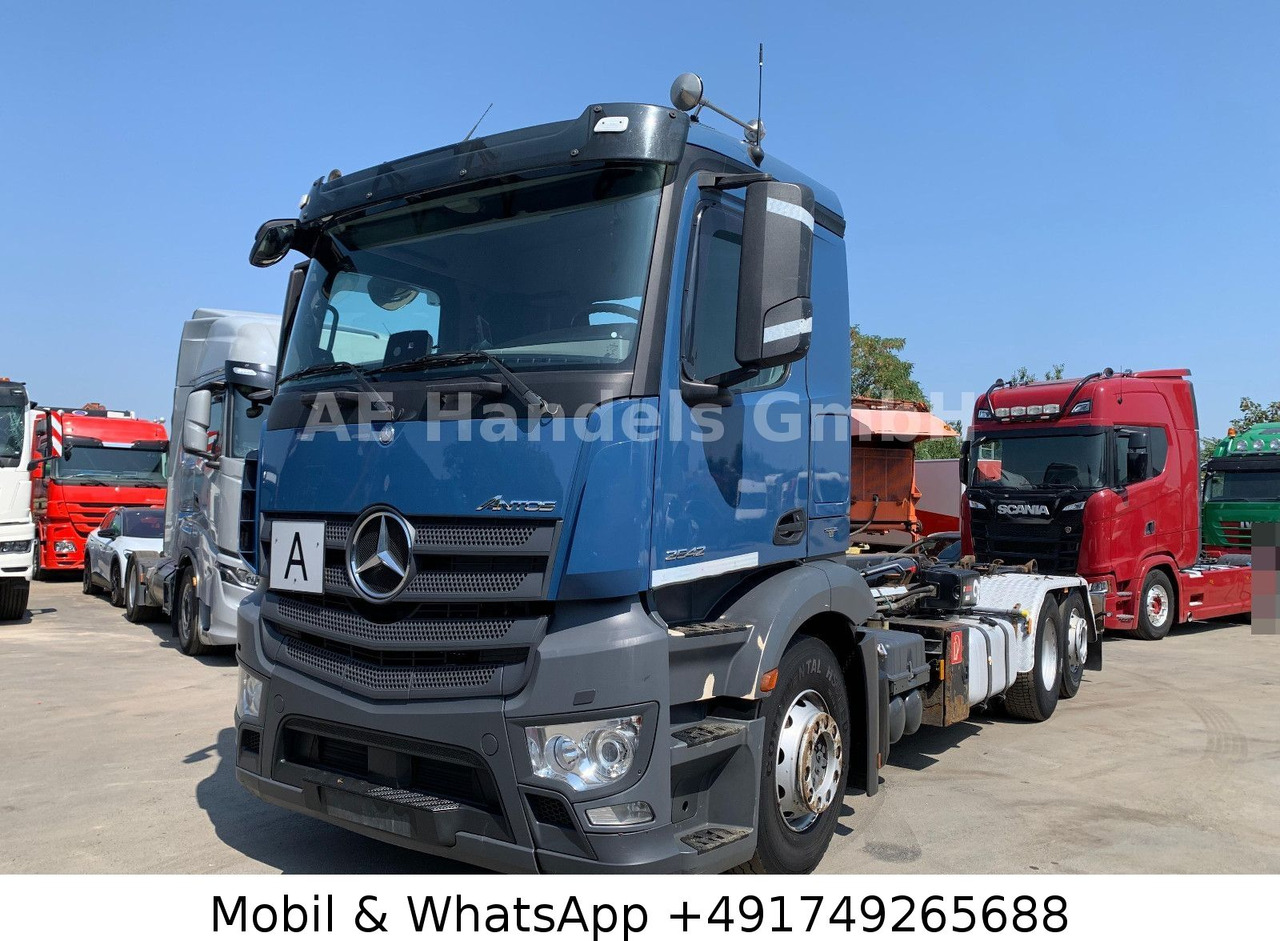Mercedes-Benz Antos 2542 M LL *Retarder/Hiab-XR21S56/Lenk+Lift - Camion ampliroll, Camion grue: photos 1 Mercedes-Benz Antos 2542 M LL *Retarder/Hiab-XR21S56/Lenk+Lift - Camion ampliroll, Camion grue: photos 1