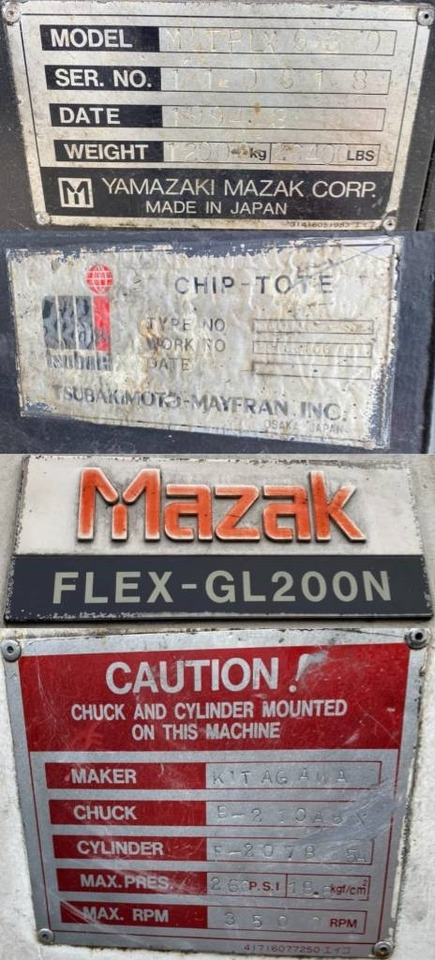 Mazak / Yamazaki FLEX-GL 200N-MLTPLX 630 1er Main - Engins de chantier: photos 5 Mazak / Yamazaki FLEX-GL 200N-MLTPLX 630 1er Main - Engins de chantier: photos 5