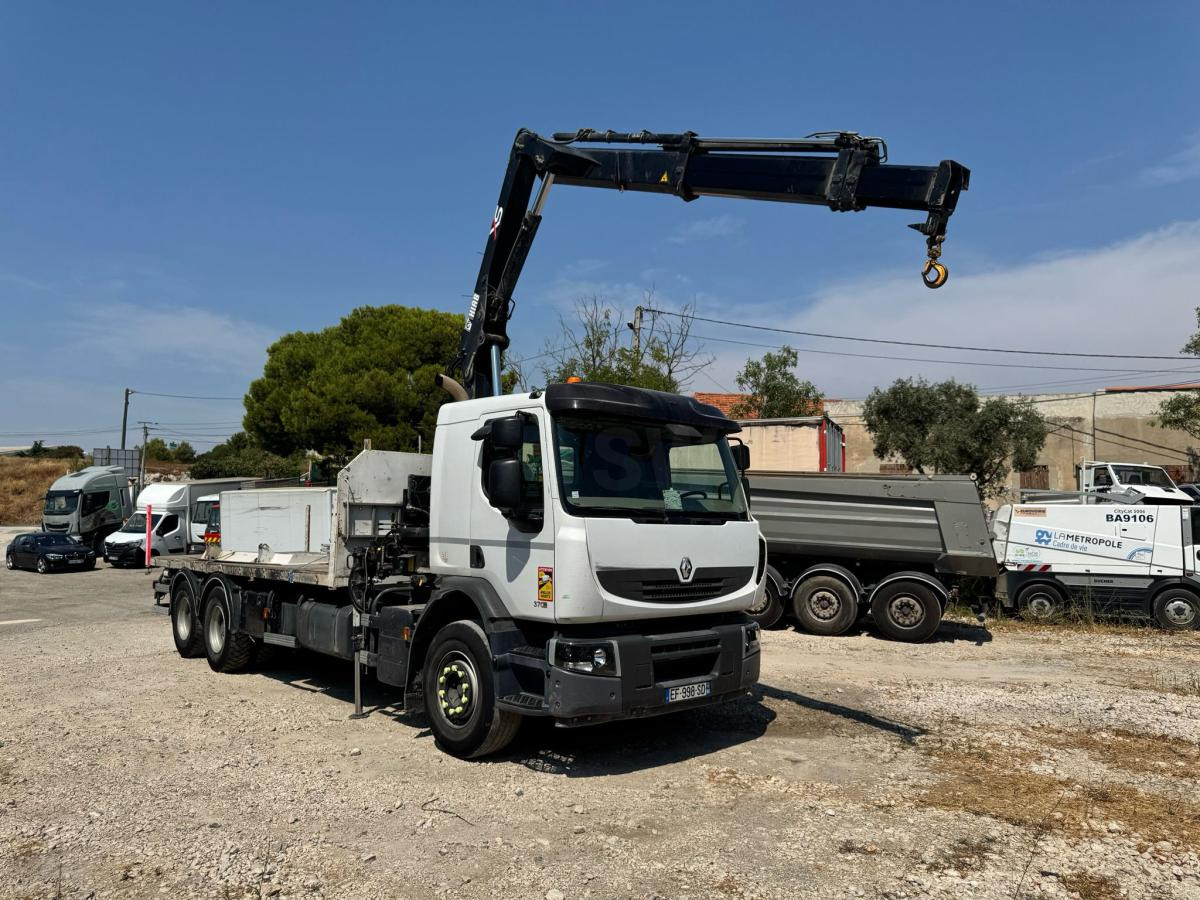 Renault PREMIUM 370 DXI PLATEAU RIDELLES GRUE - Camion plateau, Camion grue: photos 2 Renault PREMIUM 370 DXI PLATEAU RIDELLES GRUE - Camion plateau, Camion grue: photos 2