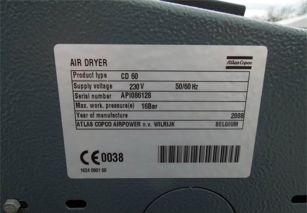 Atlas Copco OSUSZACZ ADSORPCYJNY CD 60 3,60M3/MIN 2008R - Compresseur d'air: photos 3 Atlas Copco OSUSZACZ ADSORPCYJNY CD 60 3,60M3/MIN 2008R - Compresseur d'air: photos 3