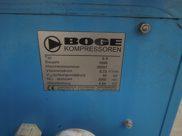 BOGE S8 - Compresseur d'air: photos 3 BOGE S8 - Compresseur d'air: photos 3