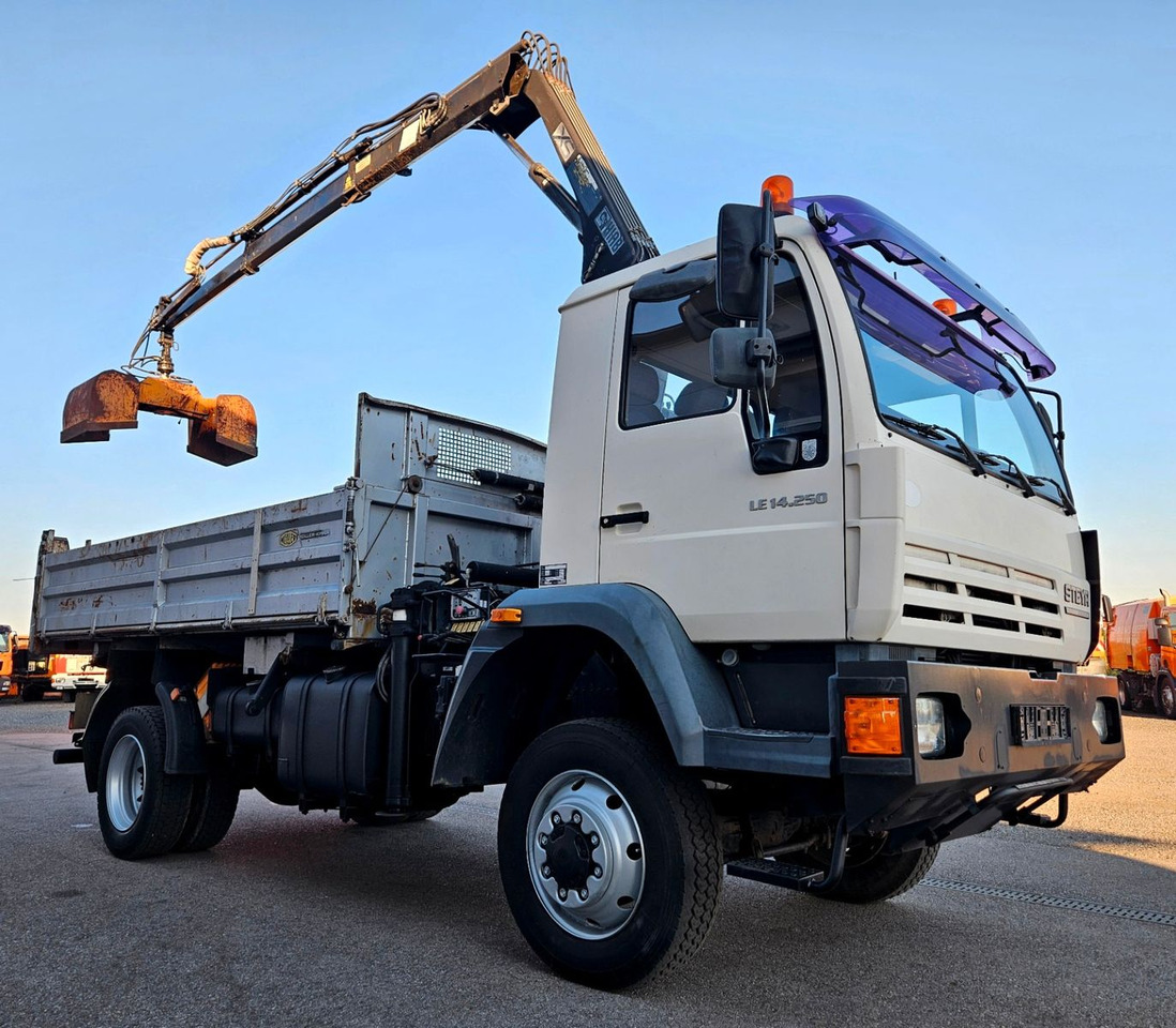 MAN LE 14.250 4x4 HIAB 077BS-2 Kran Greifer - Camion benne, Camion grue: photos 3 MAN LE 14.250 4x4 HIAB 077BS-2 Kran Greifer - Camion benne, Camion grue: photos 3