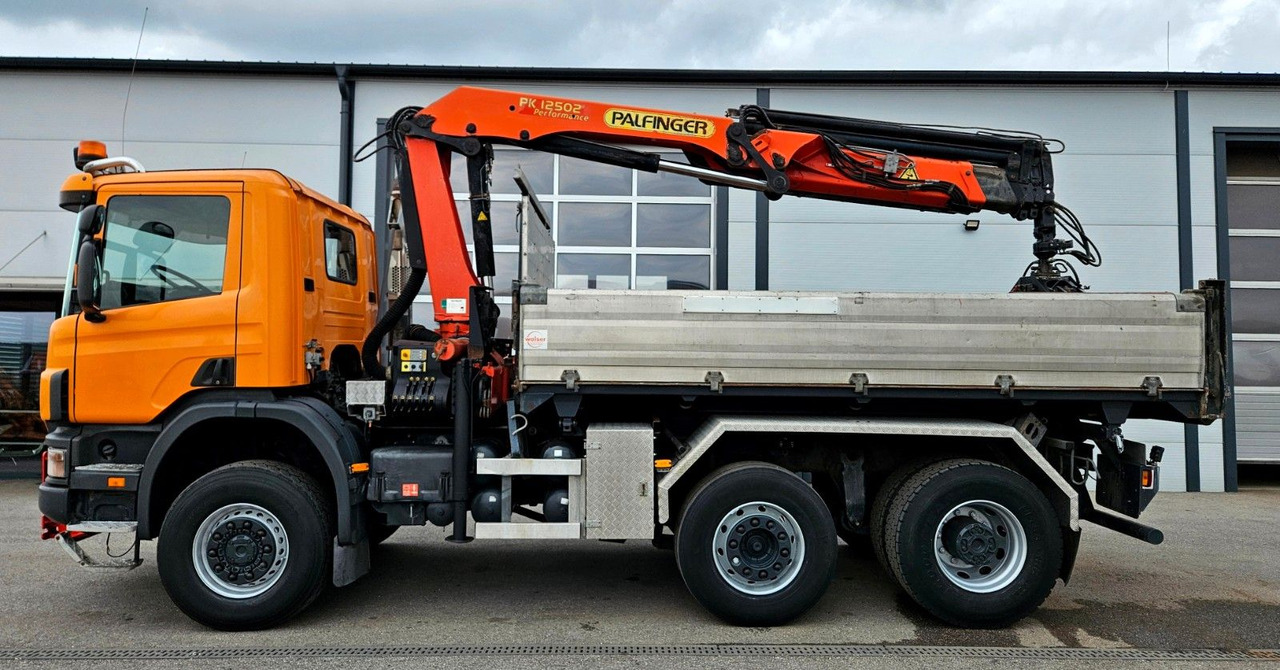 Scania P114 380 6x4-4 Palfinger PK12502 Kran Funk - Camion benne, Camion grue: photos 3 Scania P114 380 6x4-4 Palfinger PK12502 Kran Funk - Camion benne, Camion grue: photos 3