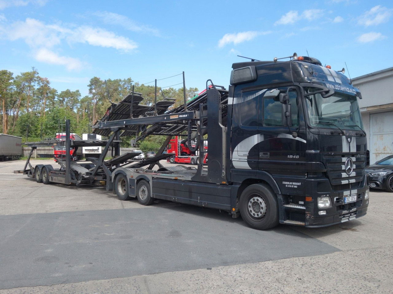 Mercedes-Benz Actros 2446 mit Rolfo für 10 PKW, Retarder - Camion porte-voitures: photos 2 Mercedes-Benz Actros 2446 mit Rolfo für 10 PKW, Retarder - Camion porte-voitures: photos 2