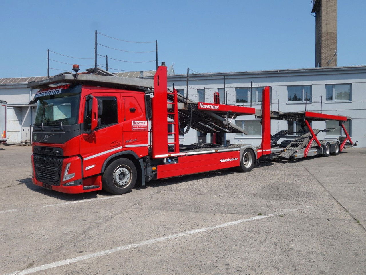 Volvo FM 460 Kässbohrer Vario / Supertrans - Camion porte-voitures: photos 1 Volvo FM 460 Kässbohrer Vario / Supertrans - Camion porte-voitures: photos 1