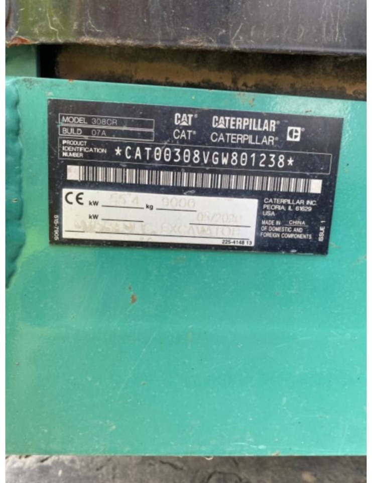 Pelle sur chenille CAT 308-07CR: photos 6