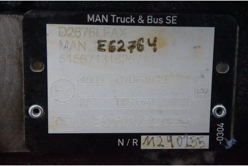 MAN D2676LFAX EURO6 520PS - Moteur pour Camion: photos 5 MAN D2676LFAX EURO6 520PS - Moteur pour Camion: photos 5