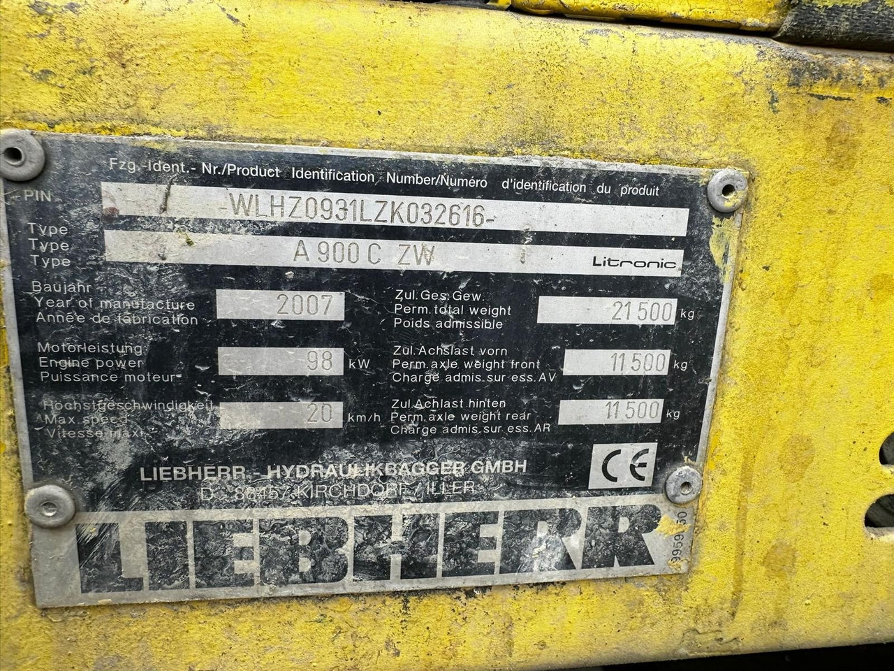 Liebherr A900C ZW Litronic PFS 2, Rail+Road, Gleisbagger - Pelle sur pneus: photos 3 Liebherr A900C ZW Litronic PFS 2, Rail+Road, Gleisbagger - Pelle sur pneus: photos 3