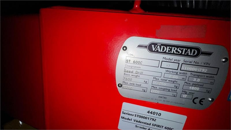 Vaderstad Spirit 600C combisåmaskine Spirit ST 600C - Semoir: photos 3 Vaderstad Spirit 600C combisåmaskine Spirit ST 600C - Semoir: photos 3