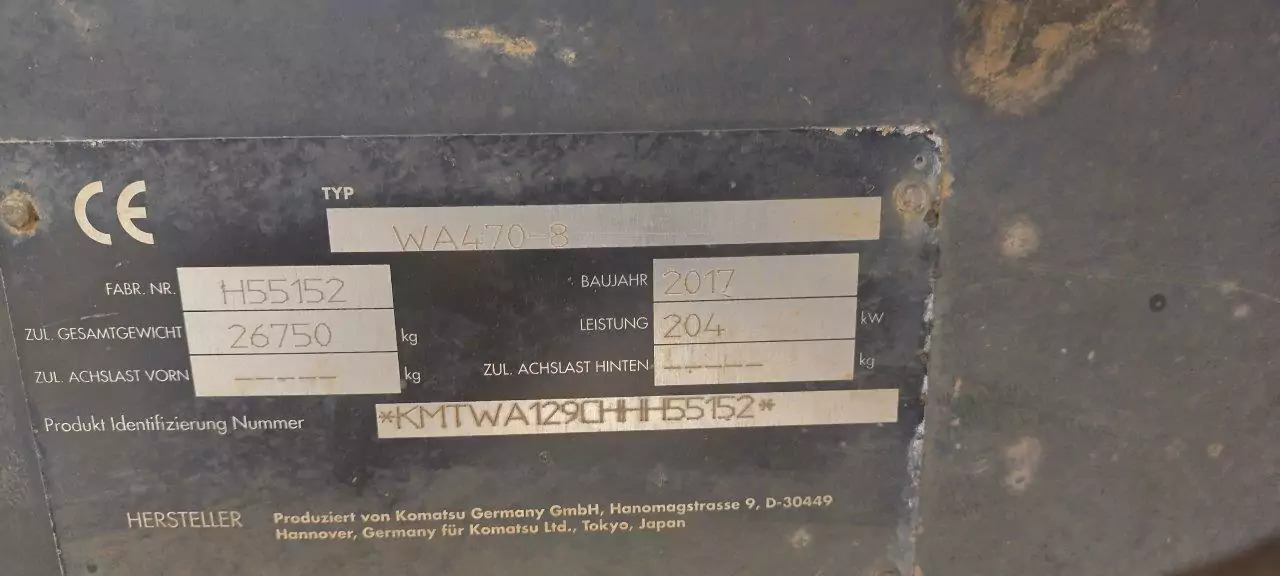 Chargeuse sur pneus 2017 Komatsu WA 470-8: photos 6