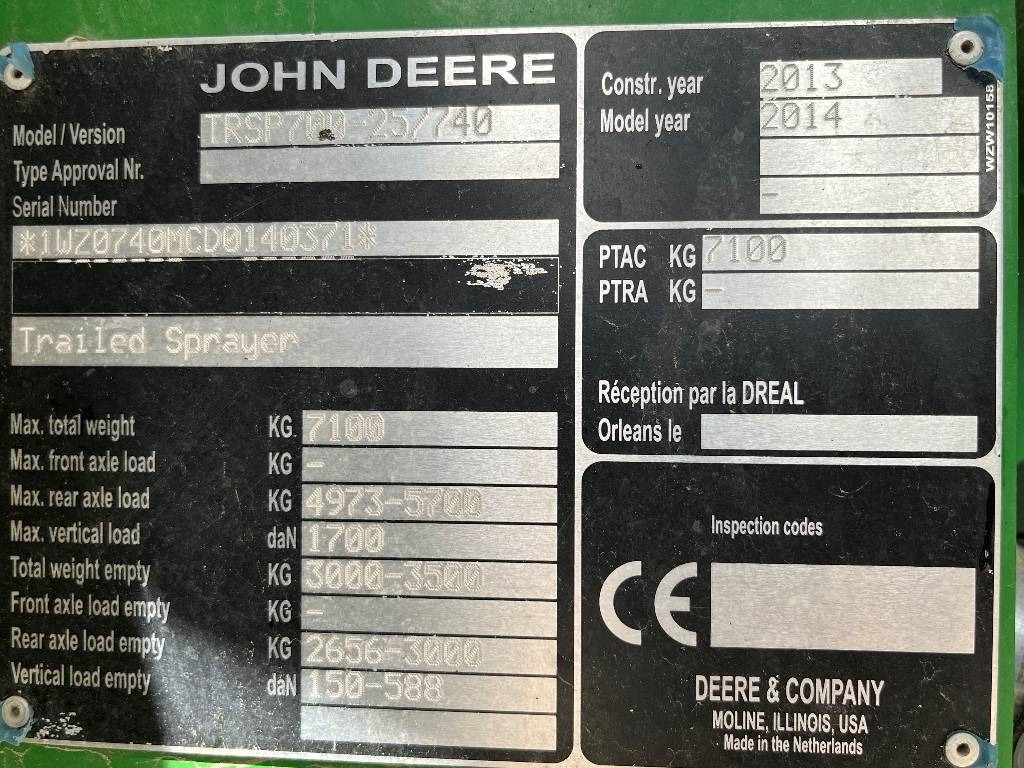 John Deere M 740 i Dismantled: only spare parts - Pulvérisateur traîné: photos 5 John Deere M 740 i Dismantled: only spare parts - Pulvérisateur traîné: photos 5