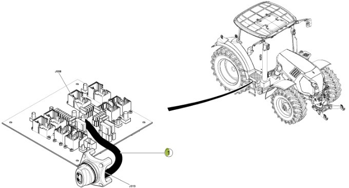 Claas Arion 550-520 650-620 - kabel wiązka elektryczna 0021503042 - Câble/ Fil pour Tracteur agricole: photos 2 Claas Arion 550-520 650-620 - kabel wiązka elektryczna 0021503042 - Câble/ Fil pour Tracteur agricole: photos 2