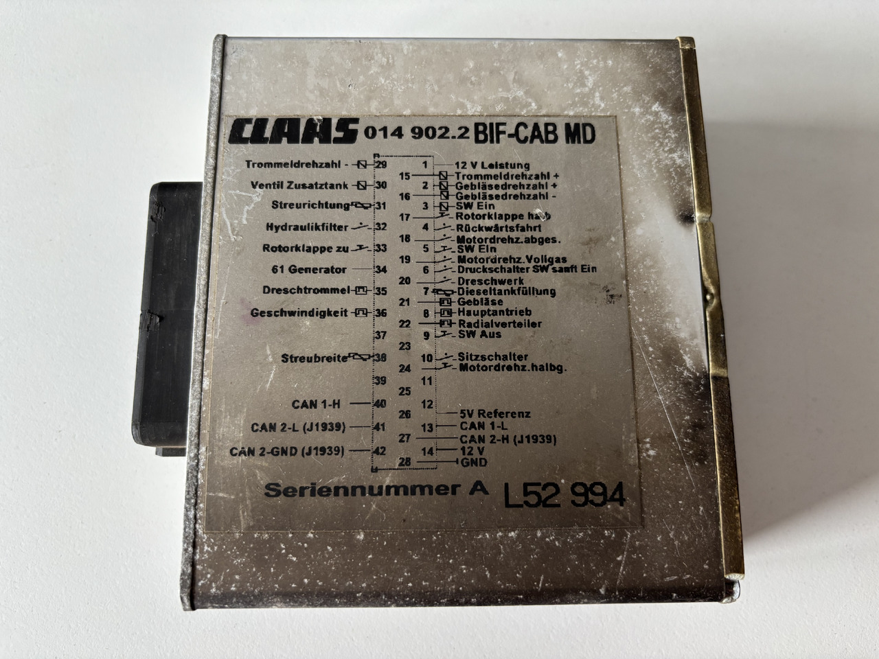 Claas LEXION 510 520 530 560 570 580 600 Moduł Sterownik BIF-CAB MD 014902.2 00 0014 902 3 - Bloc de gestion pour Moissonneuse-batteuse: photos 1 Claas LEXION 510 520 530 560 570 580 600 Moduł Sterownik BIF-CAB MD 014902.2 00 0014 902 3 - Bloc de gestion pour Moissonneuse-batteuse: photos 1