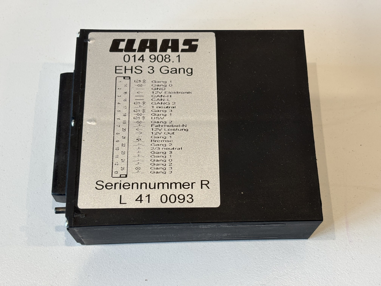 Claas Lexion Moduł Sterownik EHS 3 Gang 014 908.1 0149081 014908.1 - Bloc de gestion pour Machine agricole: photos 1 Claas Lexion Moduł Sterownik EHS 3 Gang 014 908.1 0149081 014908.1 - Bloc de gestion pour Machine agricole: photos 1